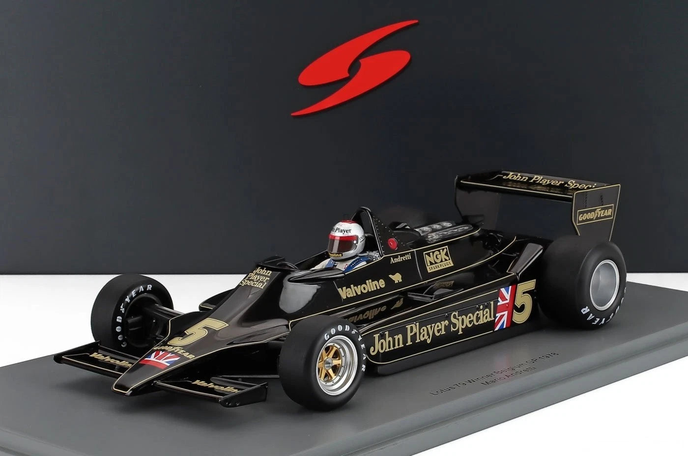 1/18 Scale Spark Lotus 79 #5 Winner Belgium GP 1978 Mario Andretti Model Car