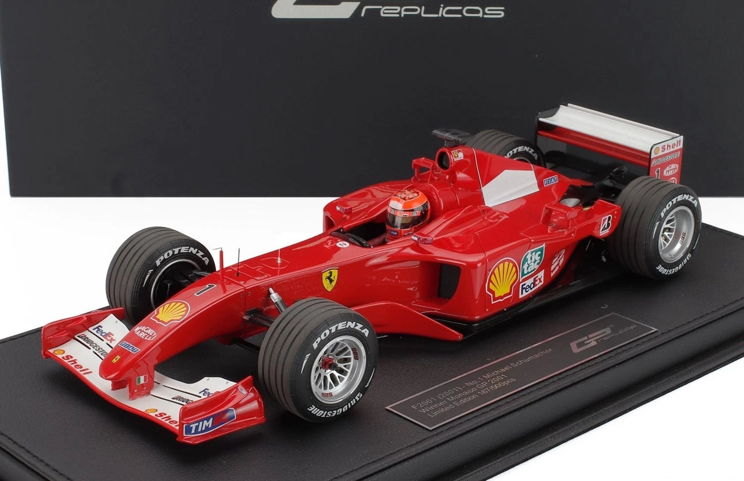 FERRARI F1 2001 - MONACO GP WINNER 2001 M. SCHUMACHER - GP REPLICAS 1/18 SCALE