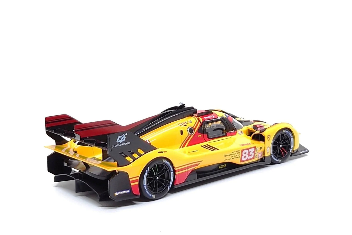 1/18 Scale Ferrari 499P #83 AF Corse WEC LeMans 24hr. 2024 Diecast by Bburago