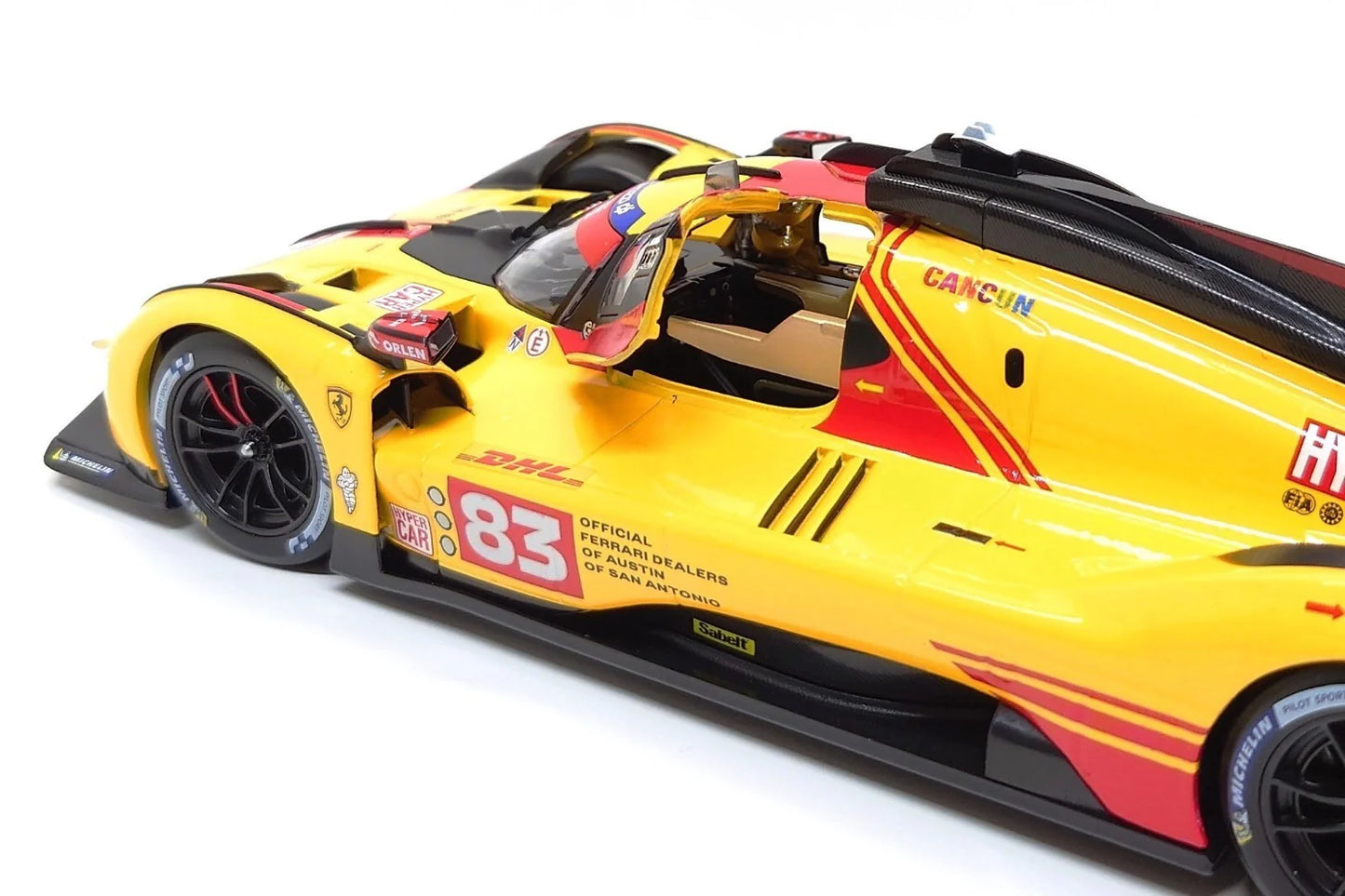 1/18 Scale Ferrari 499P #83 AF Corse WEC LeMans 24hr. 2024 Diecast by Bburago