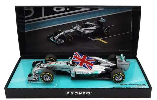 MERCEDES-AMG W05 - WORLD CHAMPION 2014 LEWIS HAMILTON 1/18 SCALE MINICHAMPS