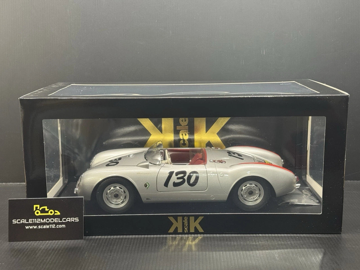 1956 Porsche 550A Spyder James Dean 1/12 Scale Diecast Model Car by KK Scale