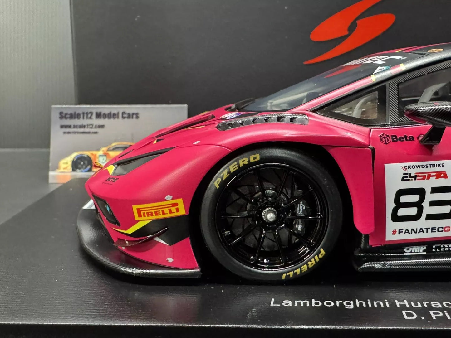 1/18 SCALE SPARK IRON DAMES LAMBORGHINI HURACAN GT3 EVO2 24HR LEMANS 2023