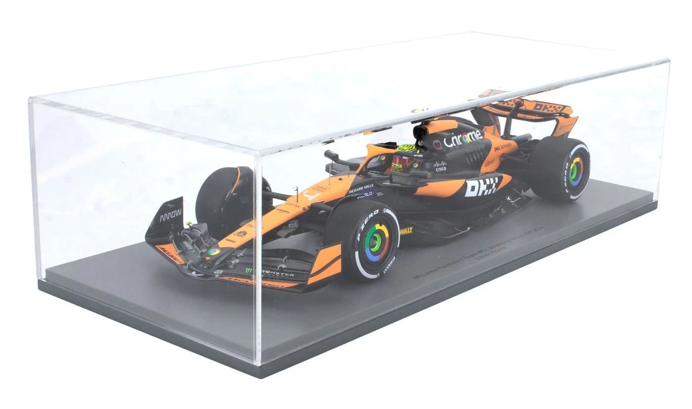 McLaren MCL38 #4 Lando Norris 2024 Miami GP 1/18 Scale Model Car by Spark 18S986