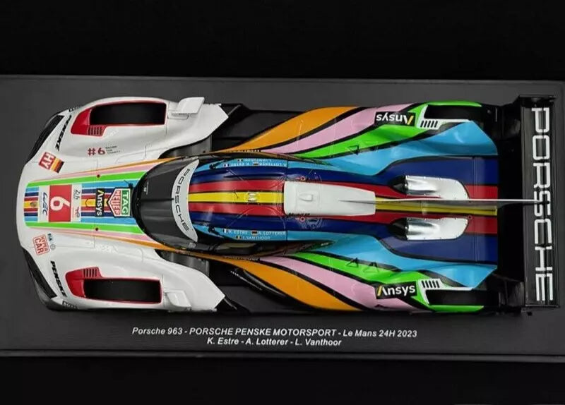 1/18 Scale Spark Porsche 963 LMDH #6 Penske Motorsport 24h Le Mans 2023