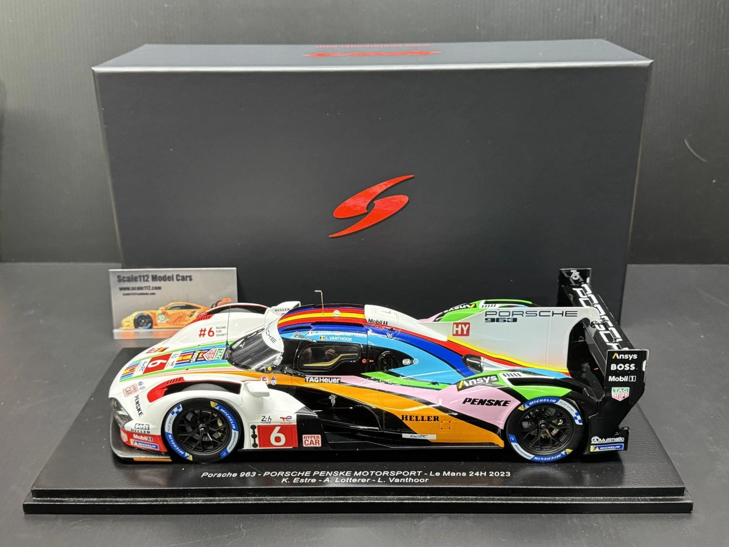 1/18 Scale Spark Porsche 963 LMDH #6 Penske Motorsport 24h Le Mans 2023
