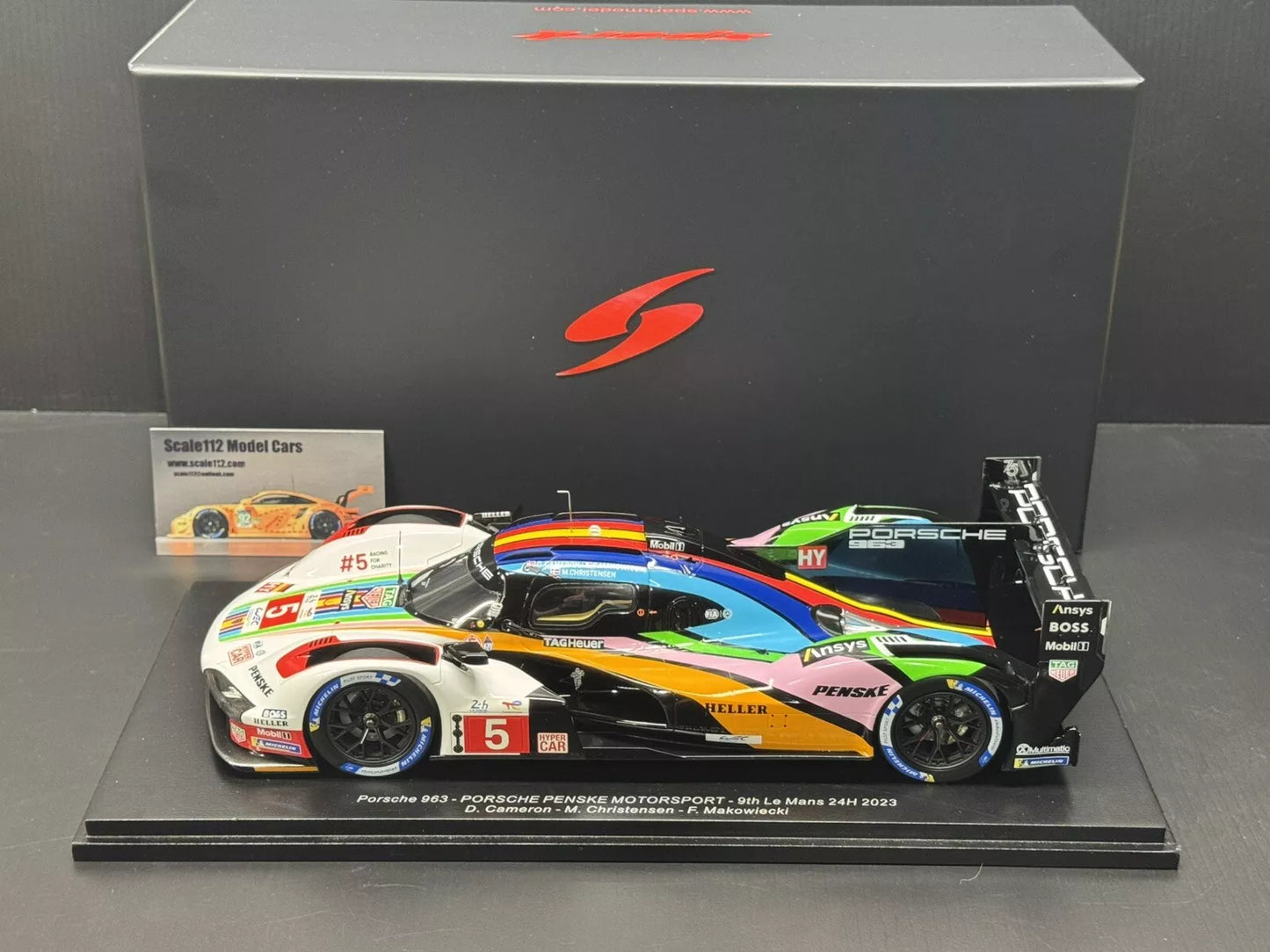 1/18 Scale Spark Porsche 963 LMDH #5 Penske Motorsport 24h Le Mans 2023