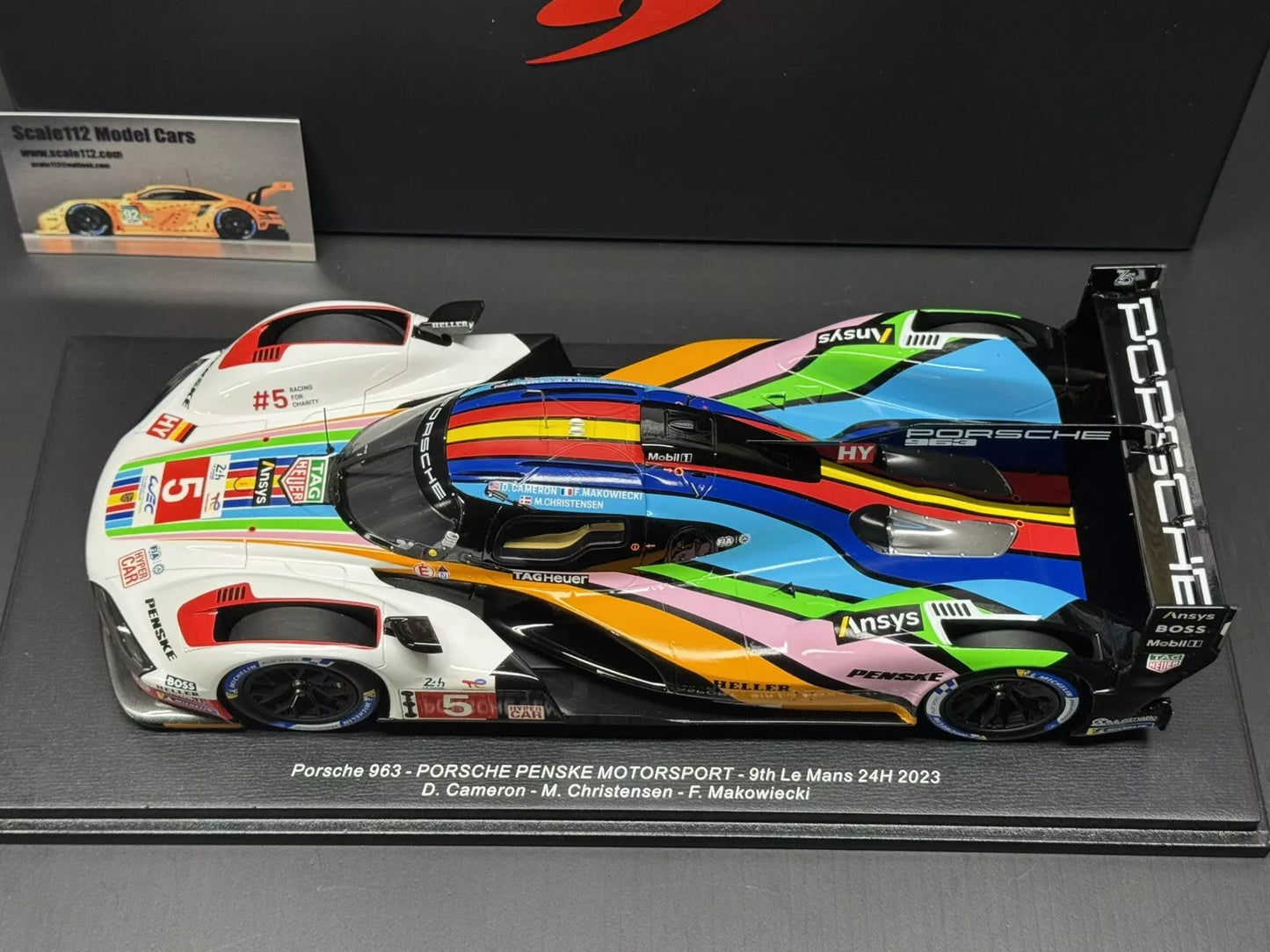 1/18 Scale Spark Porsche 963 LMDH #5 Penske Motorsport 24h Le Mans 2023