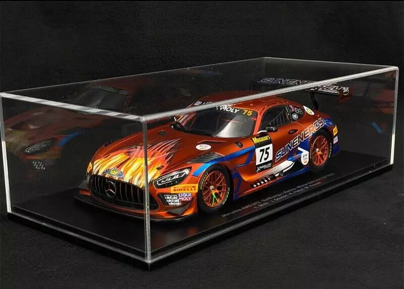 MERCEDES-AMG GT3 - WINNER BATHURST 2022 - 1/18 SCALE SPARK MODEL 18AS011 - DISPLAY CASE