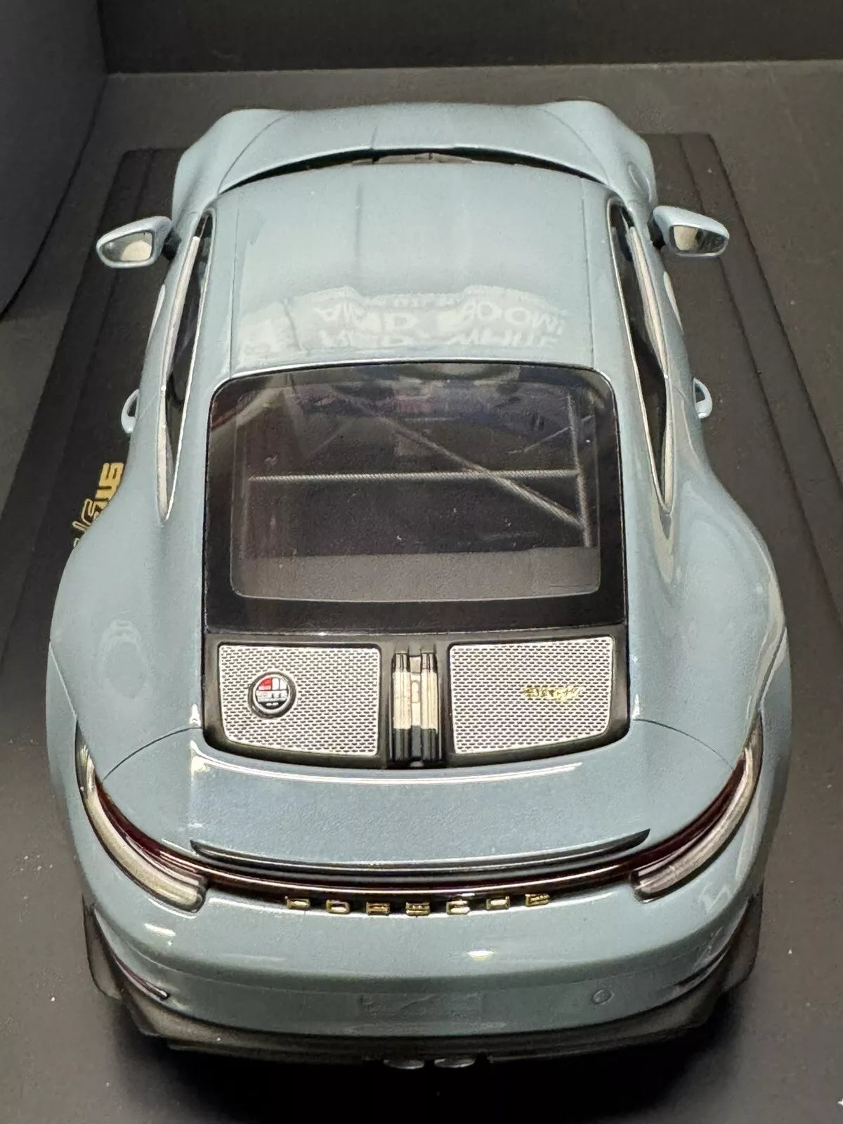 Porsche 911 S/T 992 2023 Shore Blue Metallic with Display Case 1/18 Spark Dealer Edition