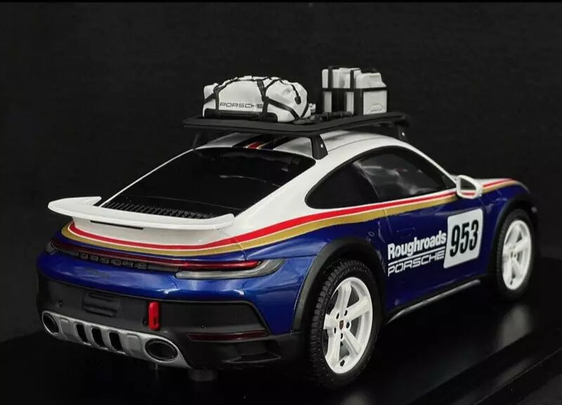 Porsche 911 (992) Dakar 2023 Rallye Roughroads 1/18 Scale Dealer Edition Spark