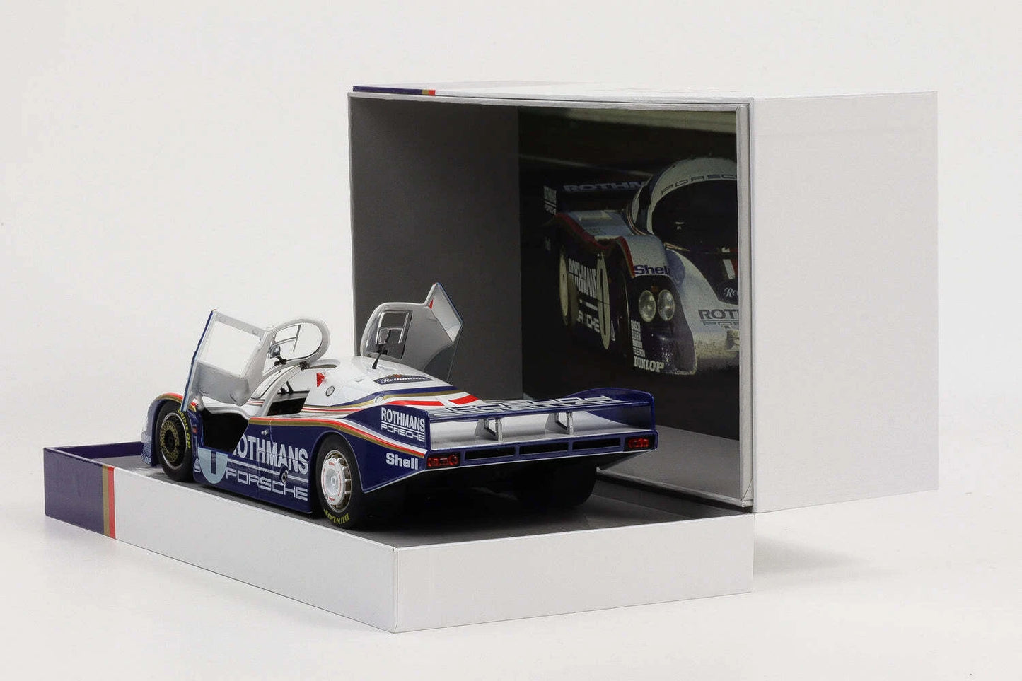 PORSCHE 956 LH - 24H LE MANS WINNER 1982 - 1/18 SCALE WERK83 BOX SET - ROTHMANS
