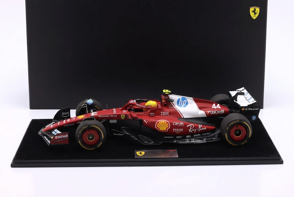 FERRARI F1 SF-25 China GP Sprint Winner Lewis Hamilton 1/12 Scale Looksmart