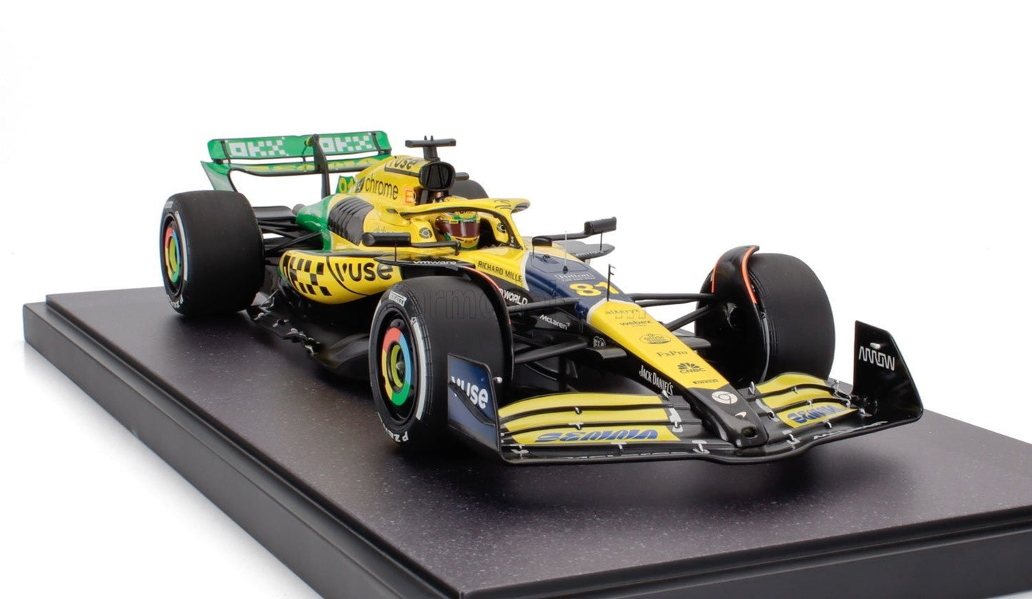McLaren MCL38 #81 Oscar Piastri 2024 Monaco GP 1/12 Scale Model by Minichamps