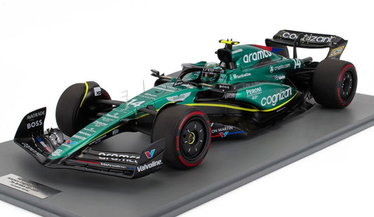 1/12 SPARK ASTON MARTIN F1 AMR23 #14 FERNANDO ALONSO BRITISH GP w/ DISPLAY CASE