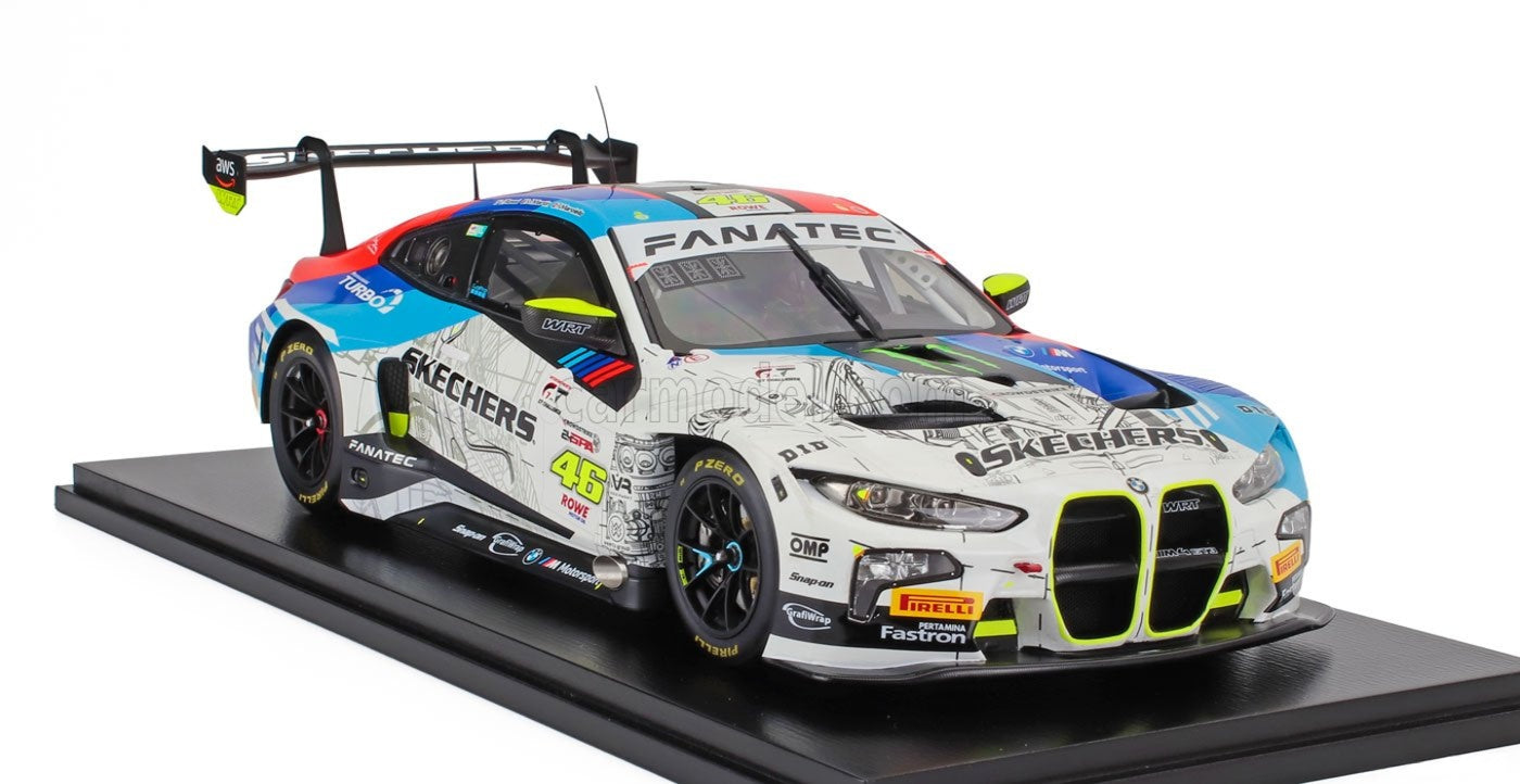 M4 GT3 TEAM WRT #46 24h SPA 2024 VALENTINO ROSSI 1/18 SCALE MODEL BY SPARK