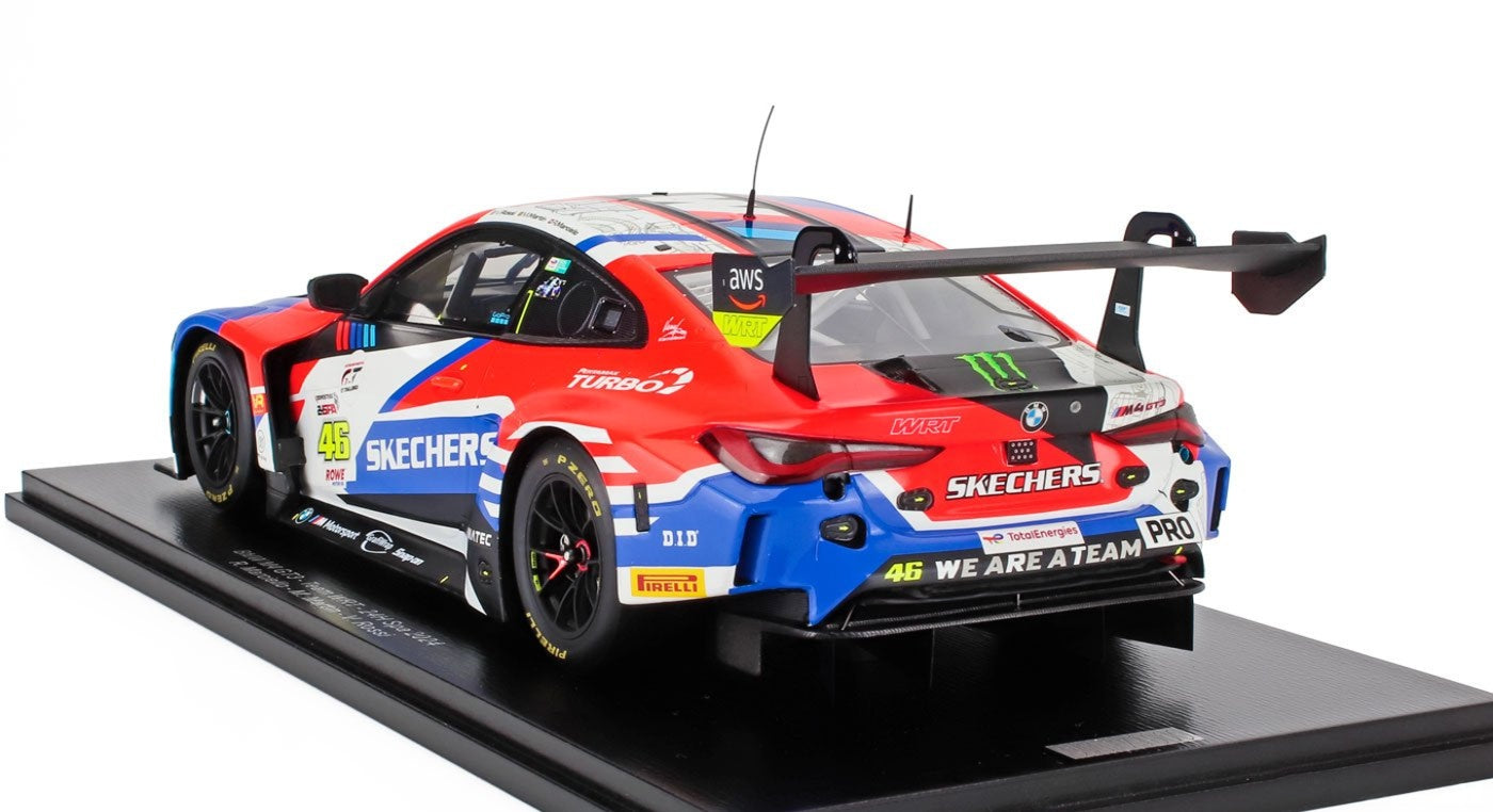M4 GT3 TEAM WRT #46 24h SPA 2024 VALENTINO ROSSI 1/18 SCALE MODEL BY SPARK