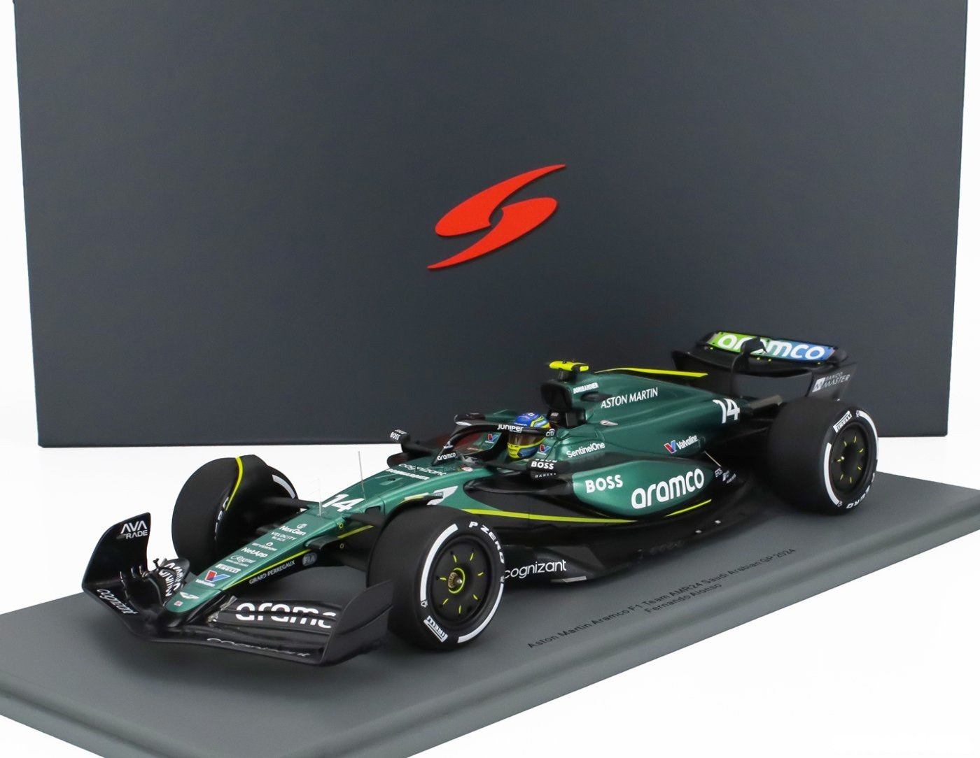 Aston Martin F1 2024 Fernando Alonso Saudi Arabian GP 1/18 scale model by Spark 18S992