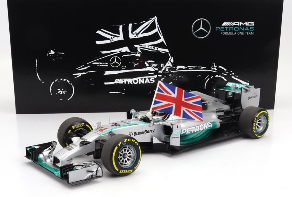 MERCEDES-AMG W05 - WORLD CHAMPION 2014 LEWIS HAMILTON 1/18 SCALE MINICHAMPS