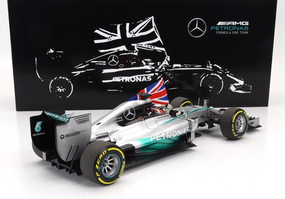 MERCEDES-AMG W05 - WORLD CHAMPION 2014 LEWIS HAMILTON 1/18 SCALE MINICHAMPS