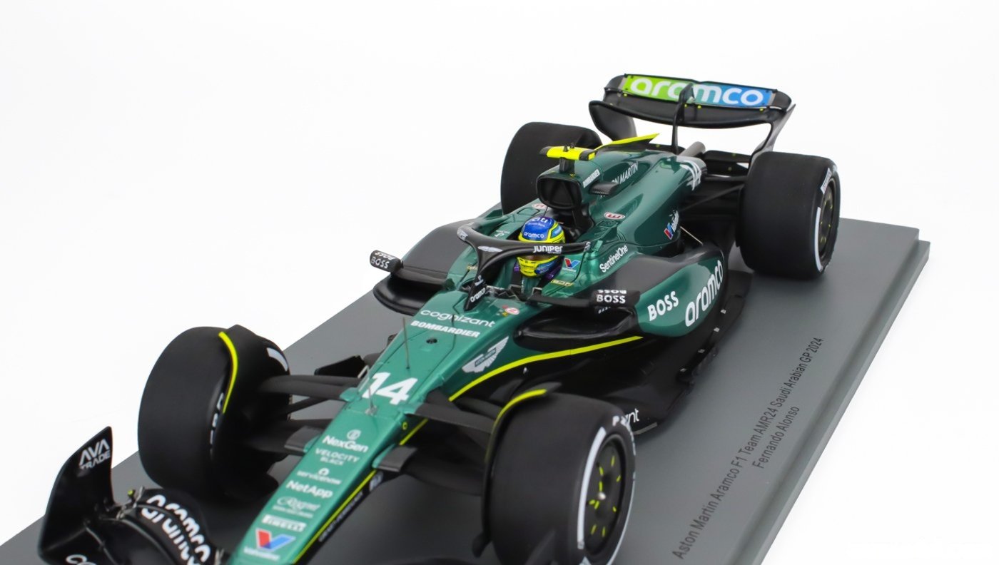 Aston Martin F1 2024 Fernando Alonso Saudi Arabian GP 1/18 scale model by Spark 18S992