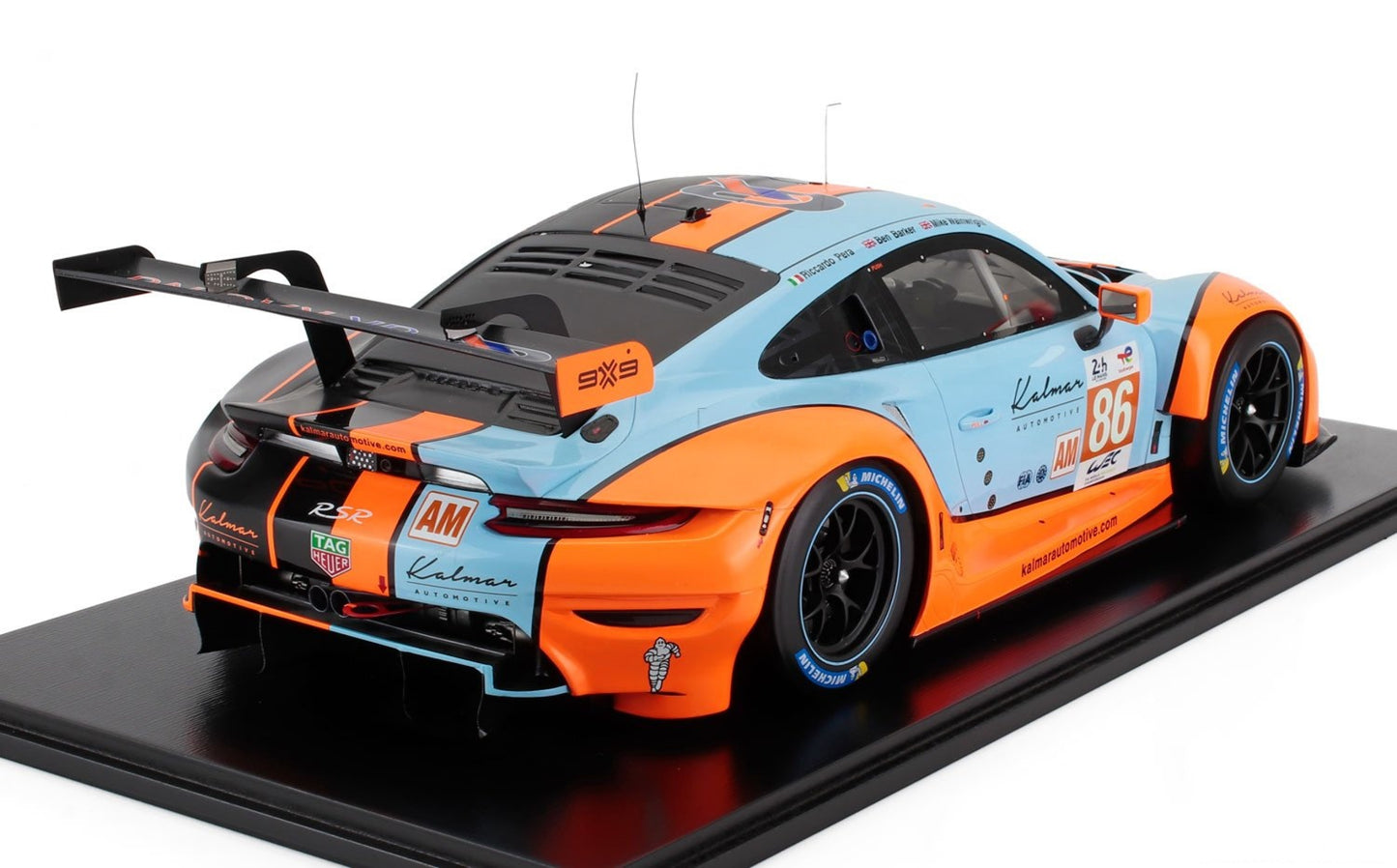 1/12 Scale Spark PORSCHE 911 991-2 RSR 3rd LMGTE Am 24h LE MANS 2023 w/ Display Case