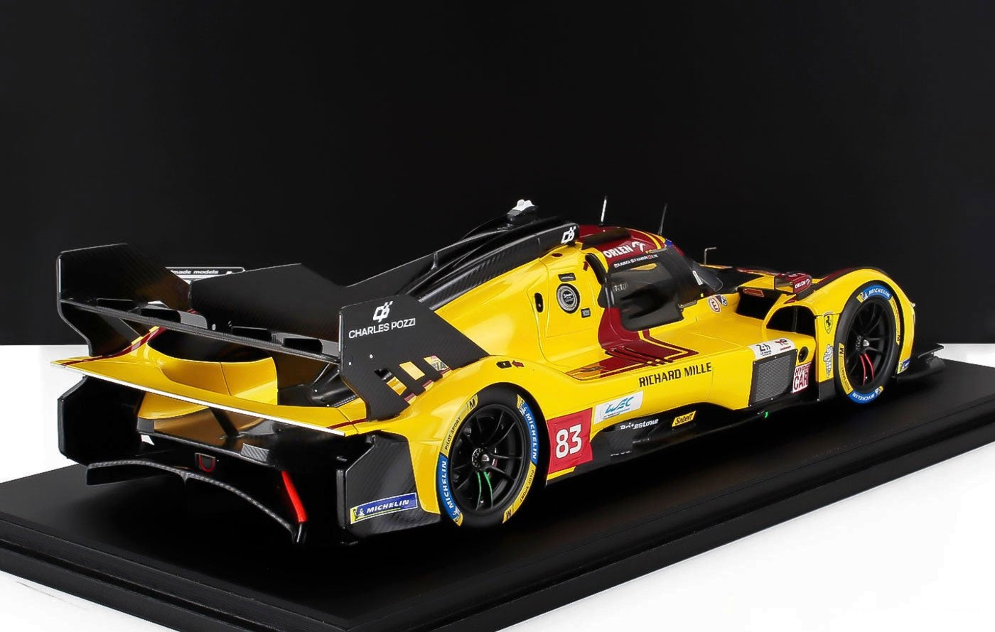 Ferrari 499P AF Corse #83 Le Mans 2025 Winner w/ Display Case 1/18 Looksmart