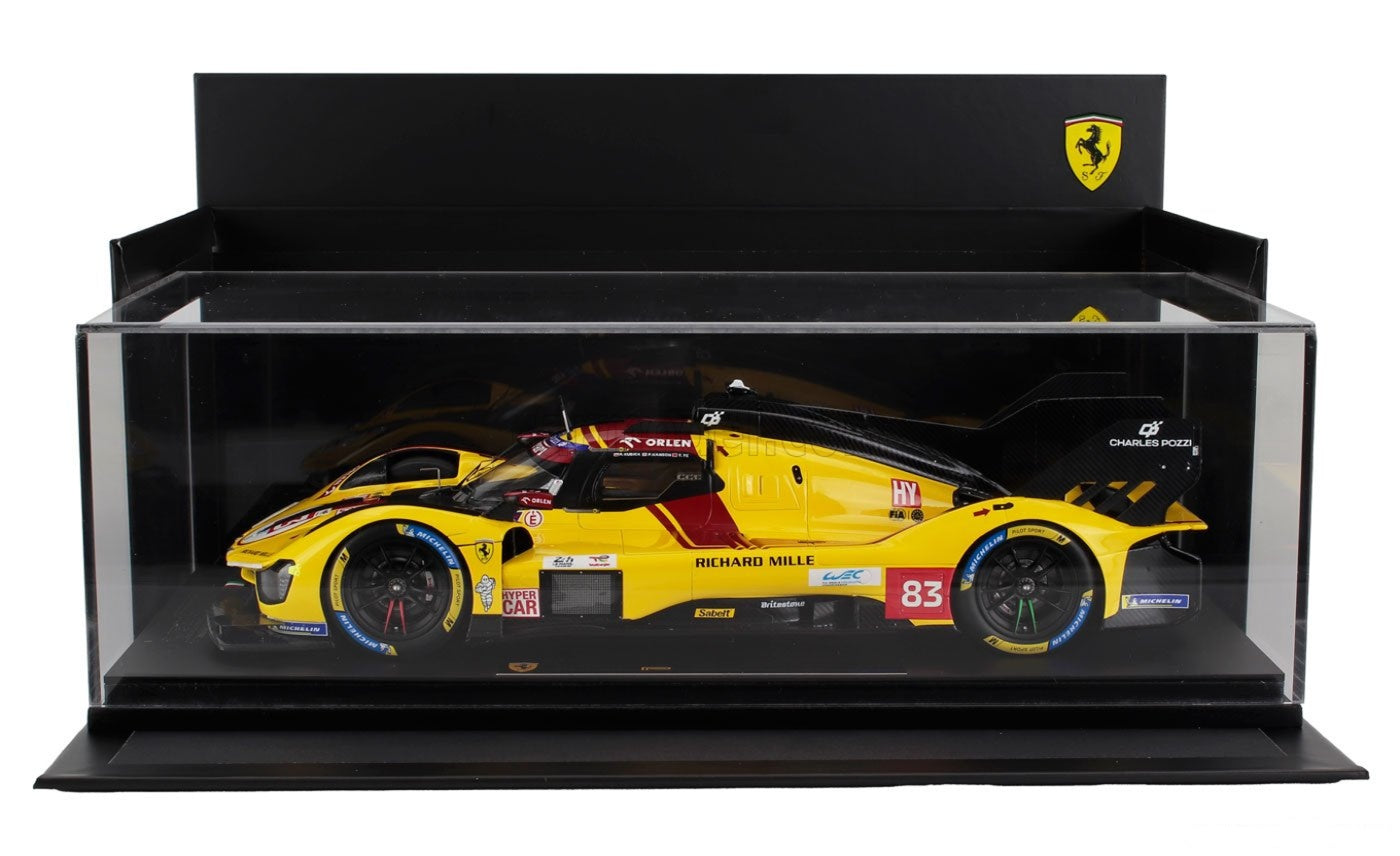 Ferrari 499P AF Corse #83 Le Mans 2025 Winner w/ Display Case 1/18 Looksmart