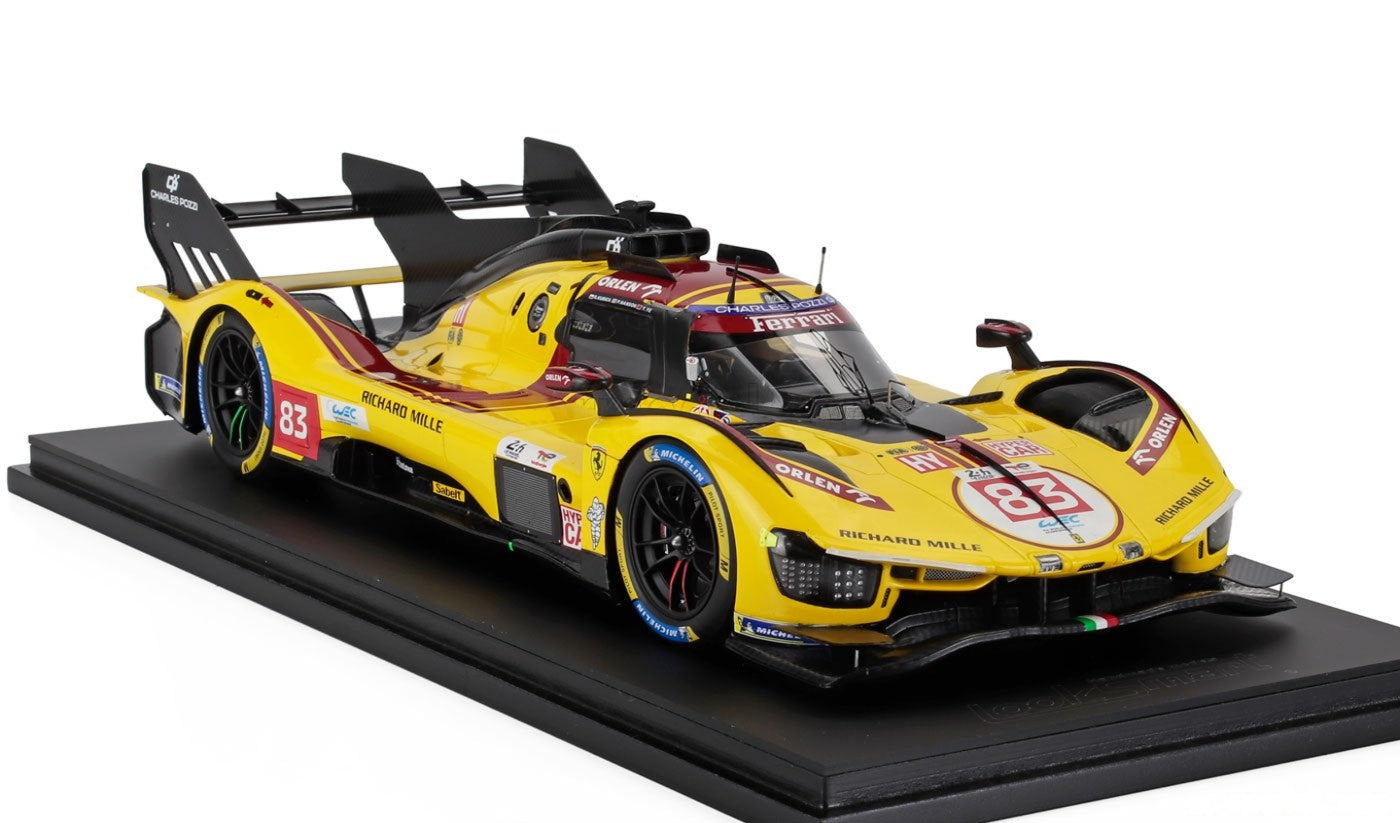 Ferrari 499P AF Corse #83 Le Mans 2025 Winner w/ Display Case 1/18 Looksmart