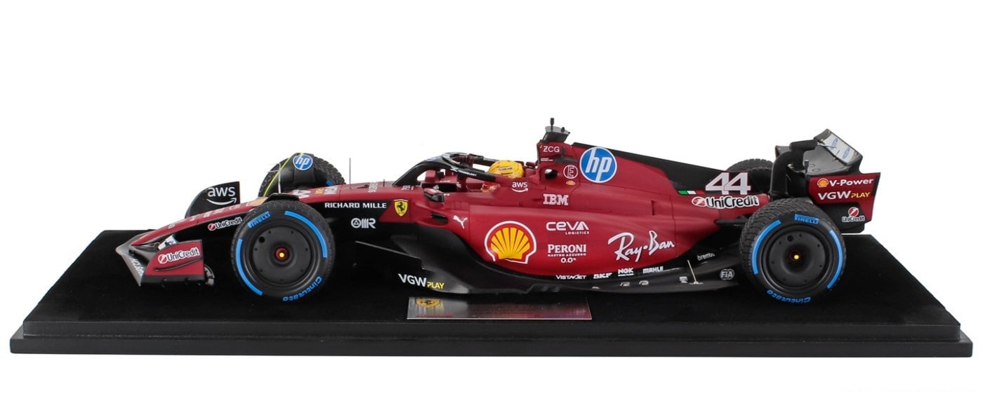 Lewis Hamilton Ferrari SF-23 First Test 1/18 Scale Model Car By Looksmart