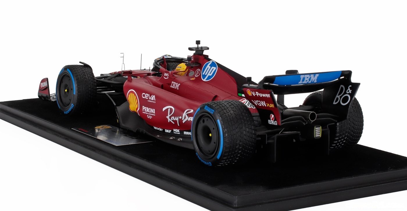 Lewis Hamilton Ferrari SF-23 First Test 1/18 Scale Model Car By Looksmart