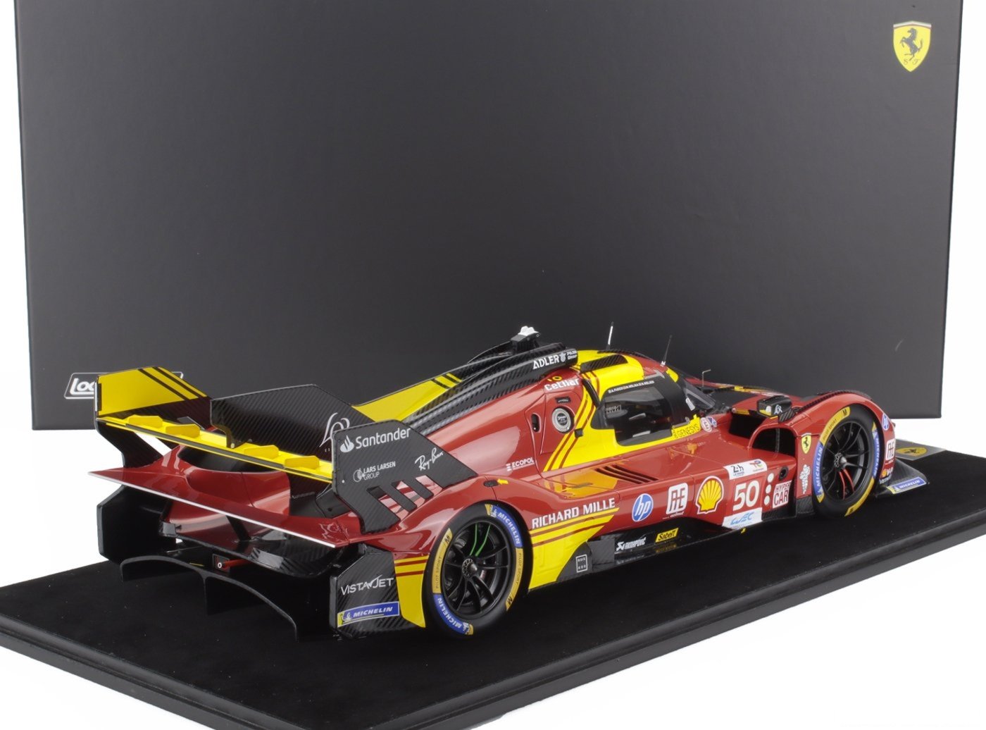 Ferrari 499P AF Corse #50 Le Mans 2024 Winner w/ Display Case 1/12 Looksmart