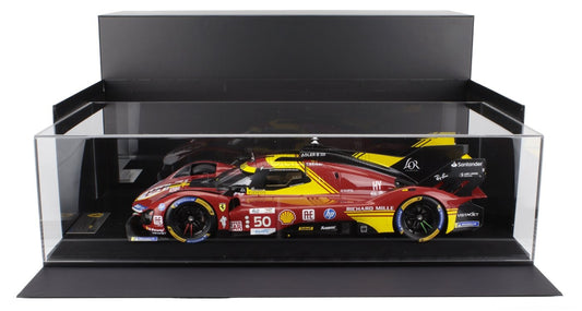 Ferrari 499P AF Corse #50 Le Mans 2024 Winner w/ Display Case 1/12 Looksmart