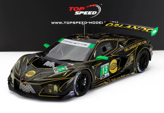 1/18 SCALE CHEVROLET CORVETTE Z06 GT3.R #3 2025 "24H DAYTONA" BY TOPSPEED MODELS TS0615