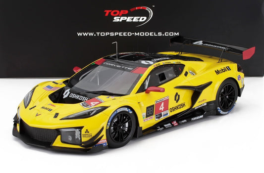 1/18 SCALE CHEVROLET CORVETTE Z06 GT3.R #4 2025 "24H DAYTONA" BY TOPSPEED MODELS TS0630