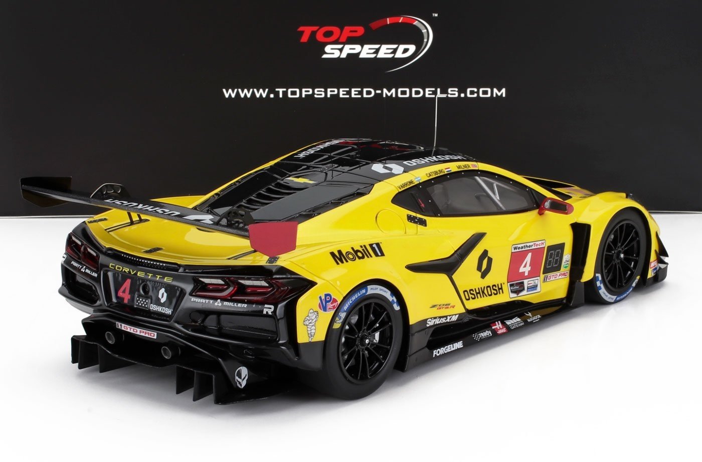 1/18 SCALE CHEVROLET CORVETTE Z06 GT3.R #4 2025 "24H DAYTONA" BY TOPSPEED MODELS TS0630