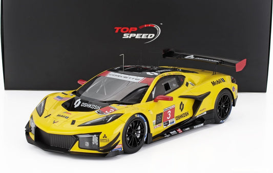 1/18 SCALE CHEVROLET CORVETTE Z06 GT3.R #3 2025 "24H DAYTONA" BY TOPSPEED MODELS TS0629