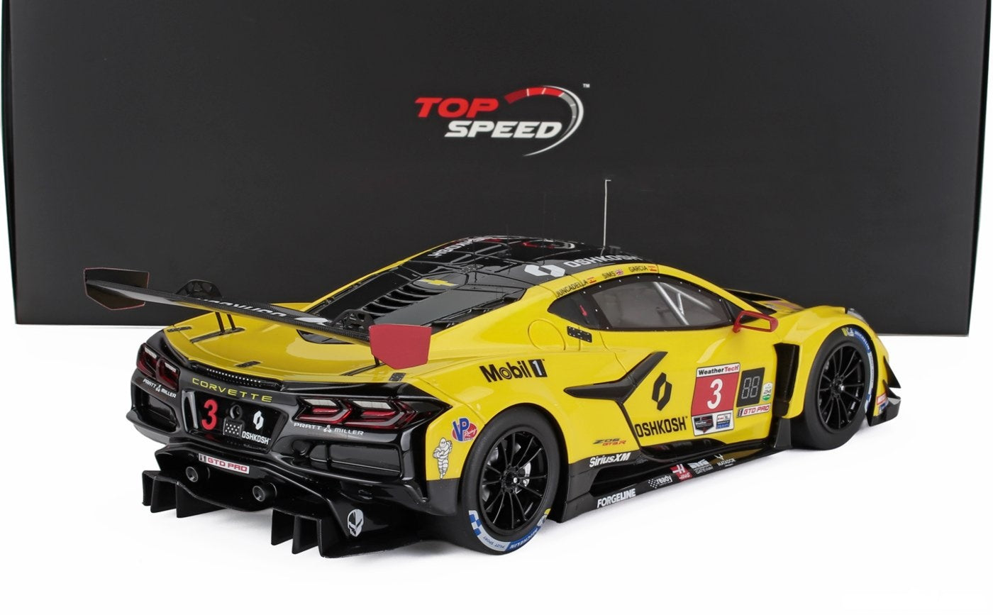 1/18 SCALE CHEVROLET CORVETTE Z06 GT3.R #3 2025 "24H DAYTONA" BY TOPSPEED MODELS TS0629