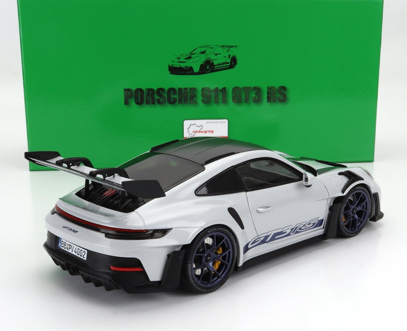 1/18 Scale Minichamps 992 911 Porsche GT3 RS Nürburgring 6:49.22 Record Box Set 110062021