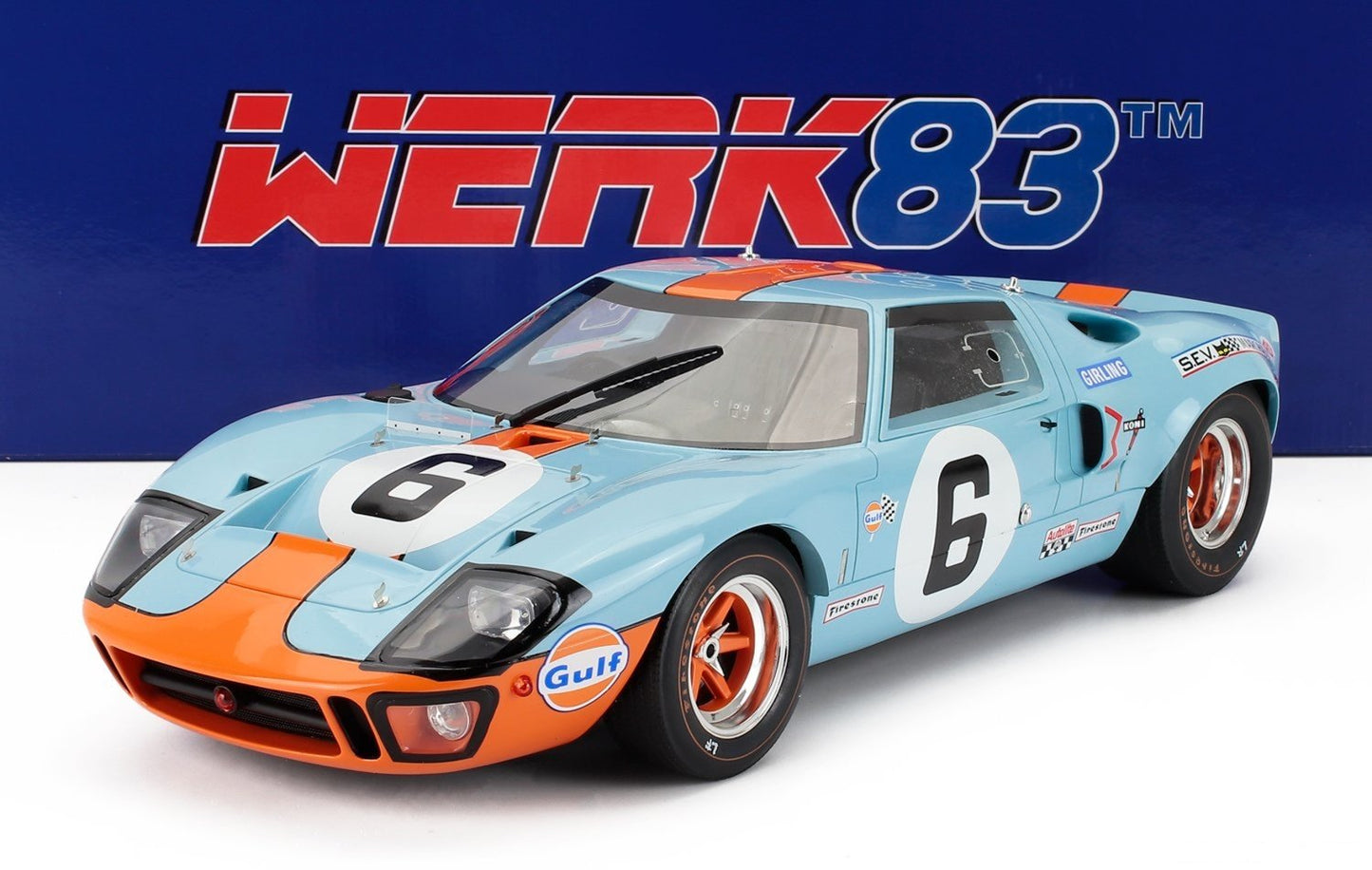 1/12 SCALE FORD GT40 MKI - WINNER 24H LE MANS 1969 - DIECAST MODEL CAR BY WERK83