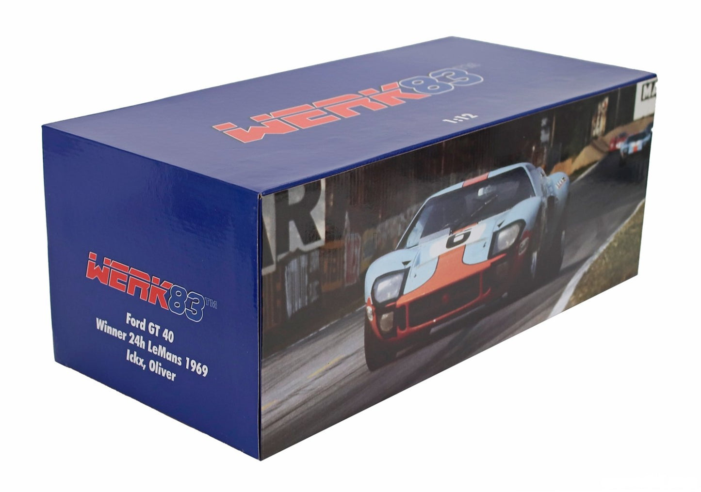 1/12 SCALE FORD GT40 MKI - WINNER 24H LE MANS 1969 - DIECAST MODEL CAR BY WERK83