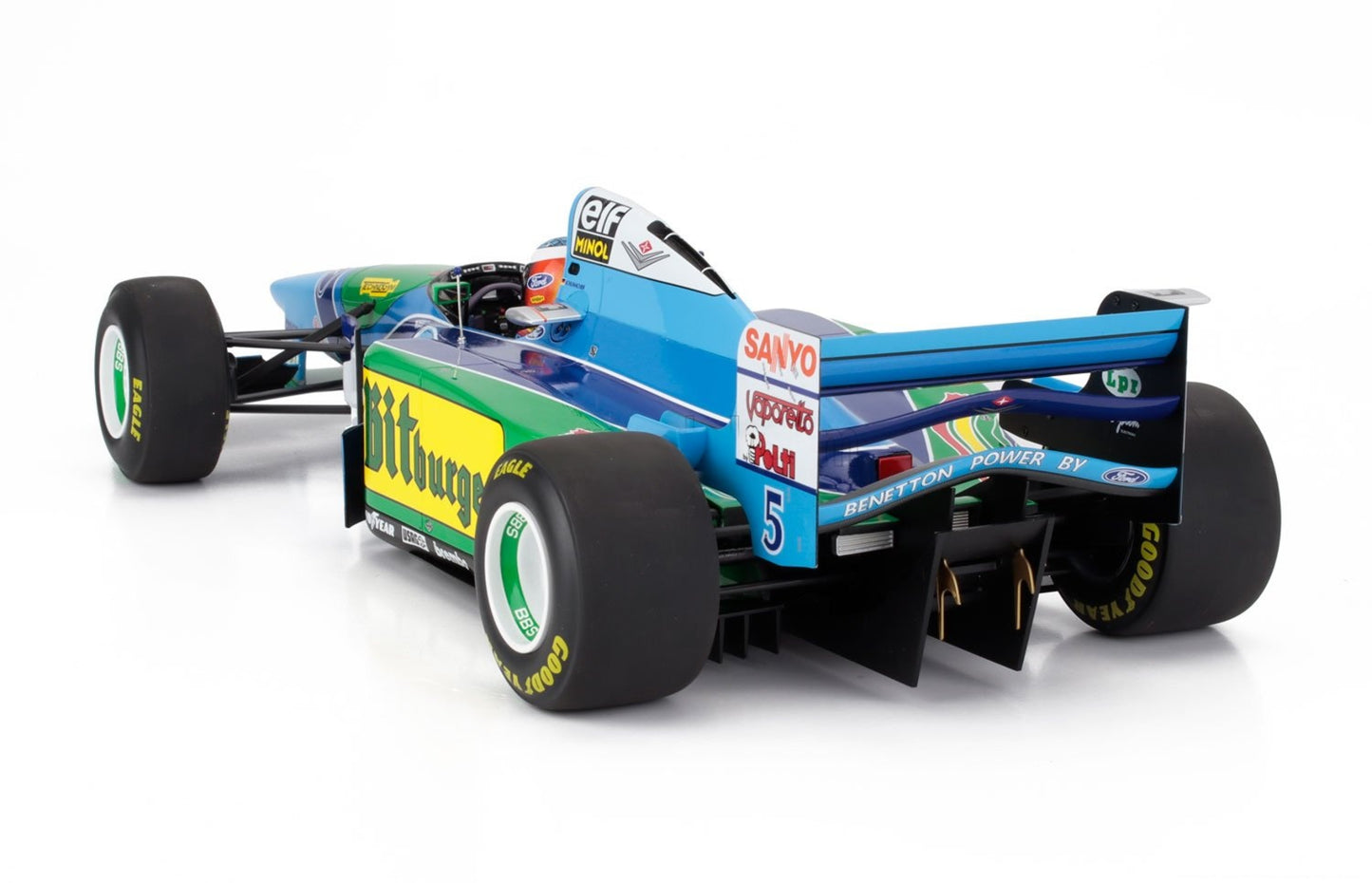 MINICHAMPS 1/12 SCALE BENETTON FORD B194 MICHAEL SCHUMACHER W/DISPLAY CASE