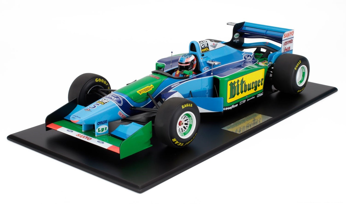 MINICHAMPS 1/12 SCALE BENETTON FORD B194 MICHAEL SCHUMACHER W/DISPLAY CASE