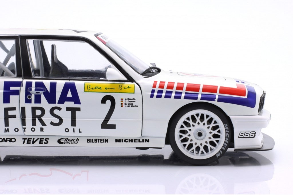 1/18 BMW M3 E30 #2 Winner 24h Nürburgring 1992 FINA Motorsport Model Car WERK83