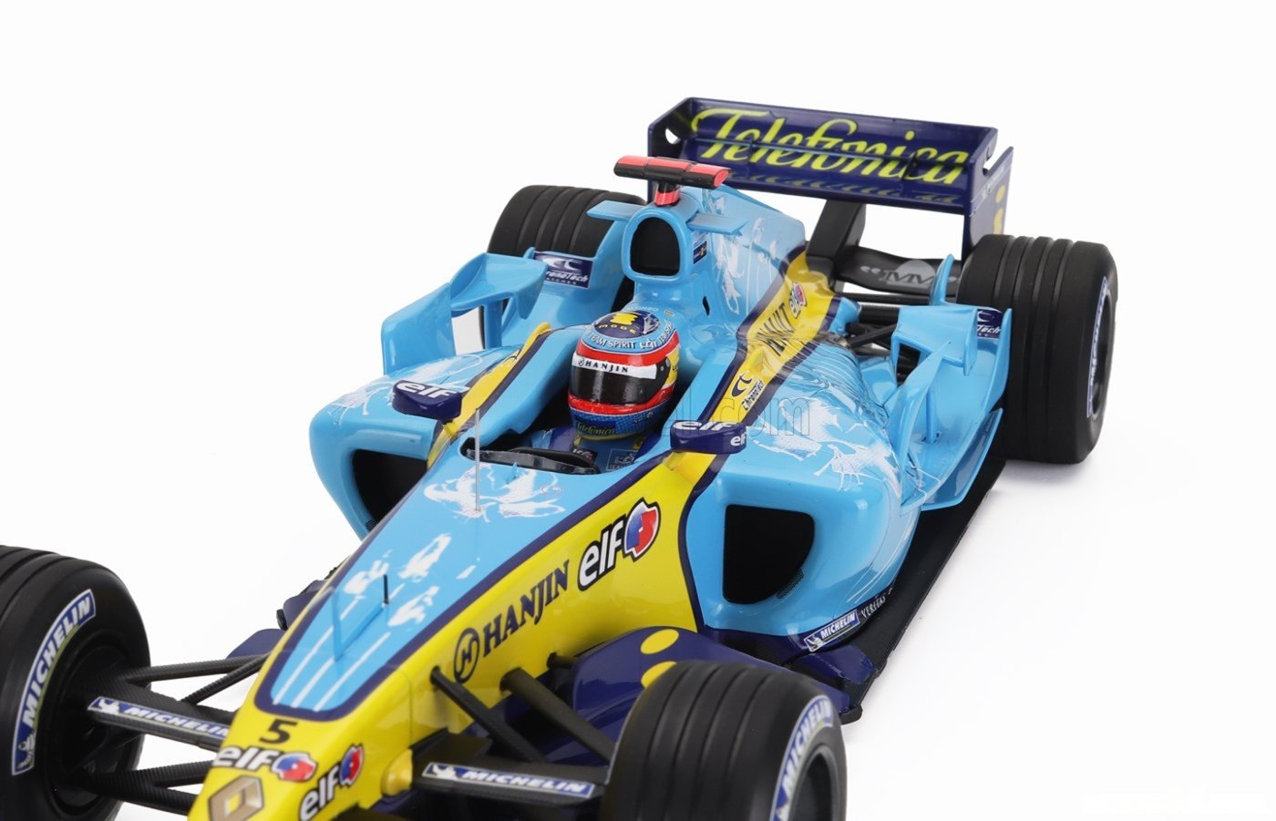 Minichamps Renault R25 Fernando Alonso British GP 1/18 Scale Ltd. Ed. Box Set