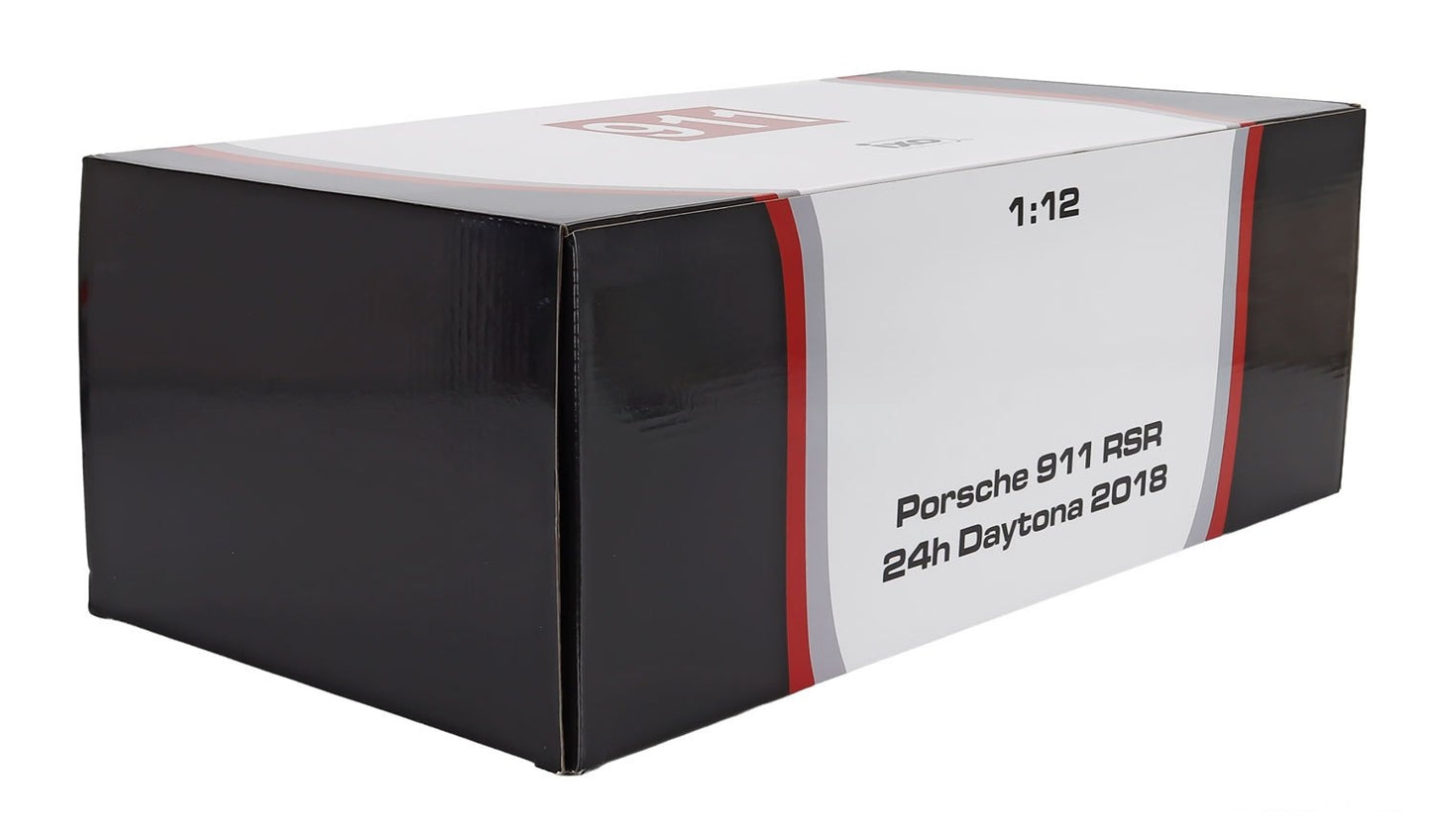 1/12 Scale 911 GT3 RSR 991 24h of DAYTONA 2018 #911 Diecast Model Car by IXO