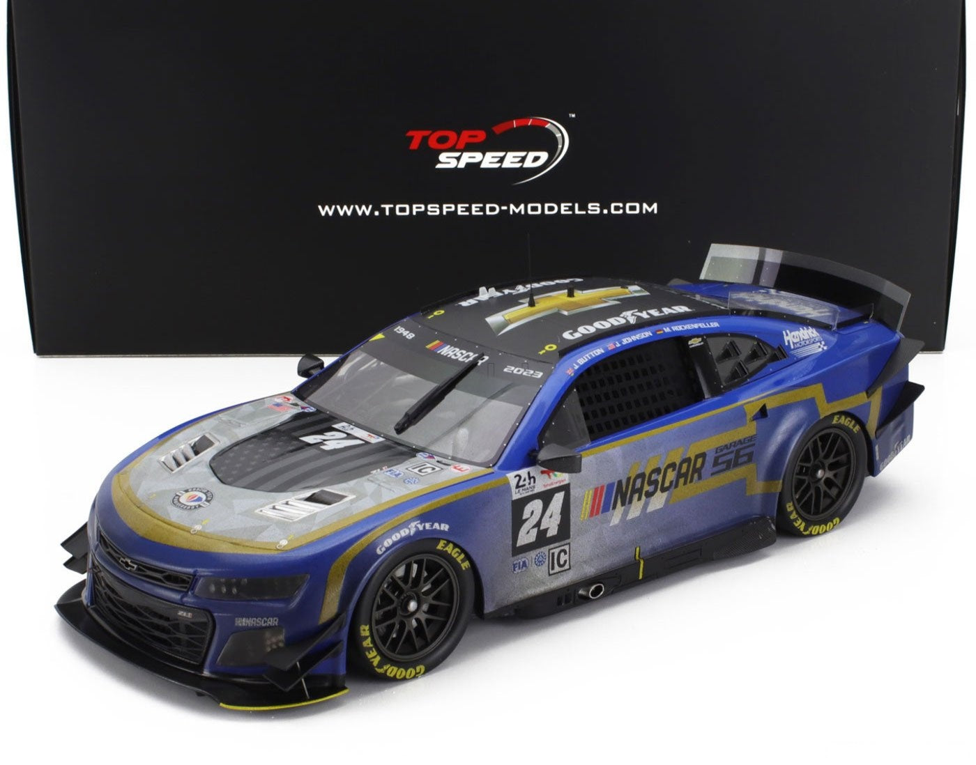 Garage 56 Chevrolet Camaro Zl1 Le Mans 24 Hours (Post Race Version) 2023 1/18 Scale Top Speed