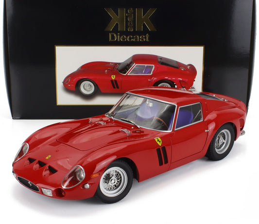 FERRARI 250 GTO - 1/12 SCALE DIECAST MODEL CAR - W/ OPENING DOORS BY KK SCALE