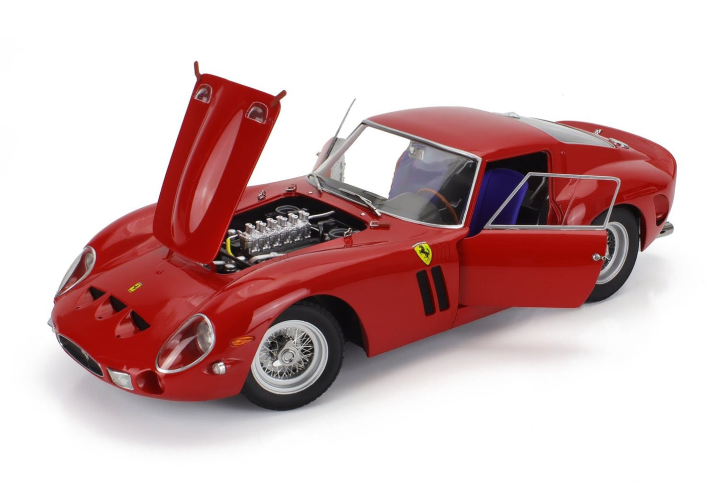 FERRARI 250 GTO - 1/12 SCALE DIECAST MODEL CAR - W/ OPENING DOORS BY KK SCALE