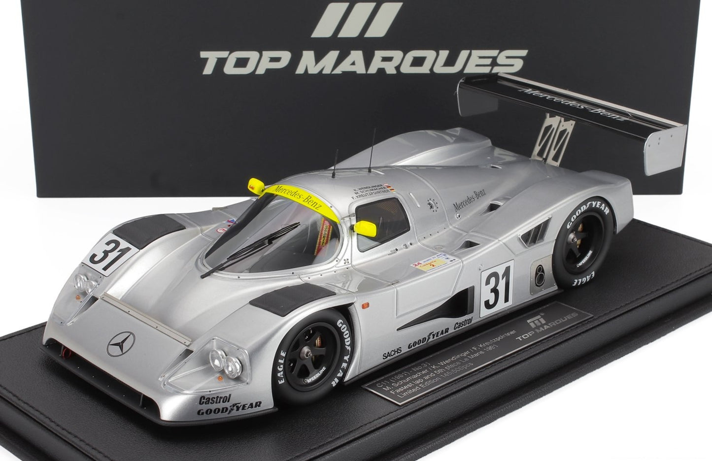 MERCEDES BENZ C291 C11 5.0L V8 TWIN TURBO 24h LE MANS 1991 #31 1/18 Top Marques